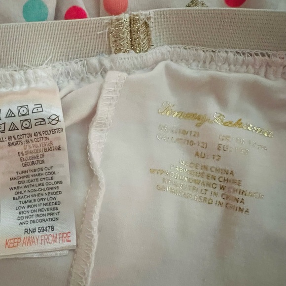 Tommy Bahama Girls Skirt/Skort Bright Polka Dot - Picture 5 of 5